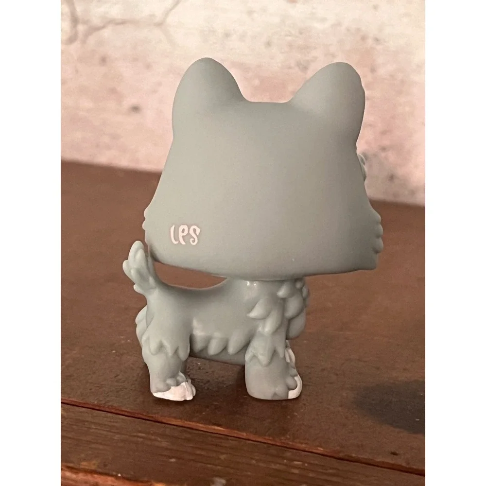 Littlest Pet Shop LLS G7 Old Man Scottie Dog #314 Grey‎ White